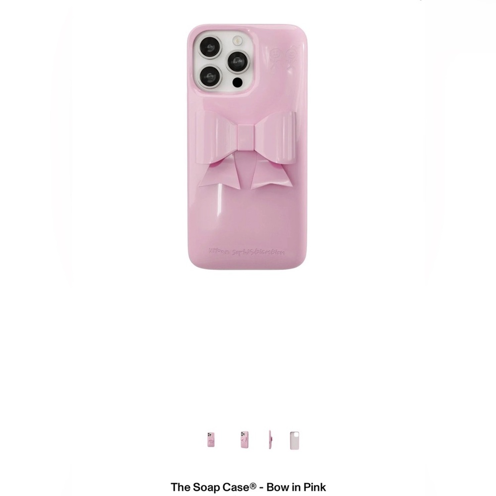 The Soap Case® Pink Bow Phone Case - iPhone 16 Pro